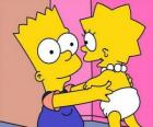 Барт заботиться о его сестра Мэгги